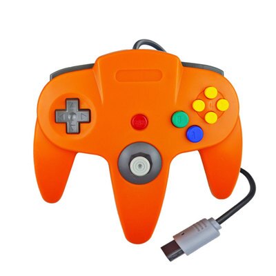 Gamepad Wired Controller Joypad For Gamecube Joystick Game Accessories For Nintend N64 For PC Computer Controller: Orange