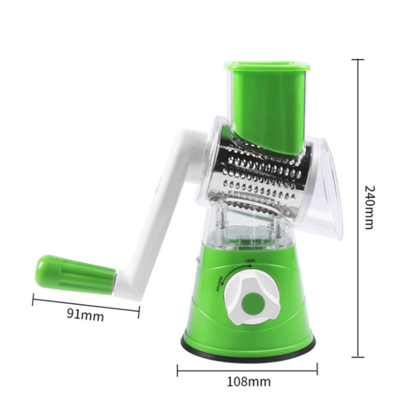 WALFOS – coupe-légumes manuel multifonctionnel, Mandoline ronde, trancheur de pommes de terre et de fromage, Gadgets de cuisine, accessoires