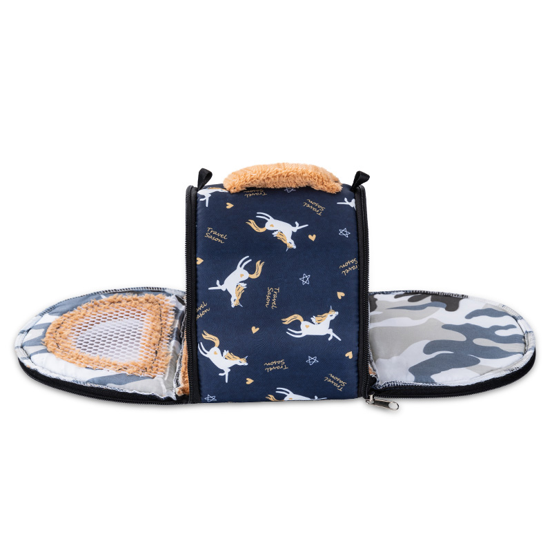 Small Pet Carry Pouch Breathable Bag Carrier Rabbit House Cage Hamster Chinchilla Portable Travel Warm Cute Guinea Pig Bed