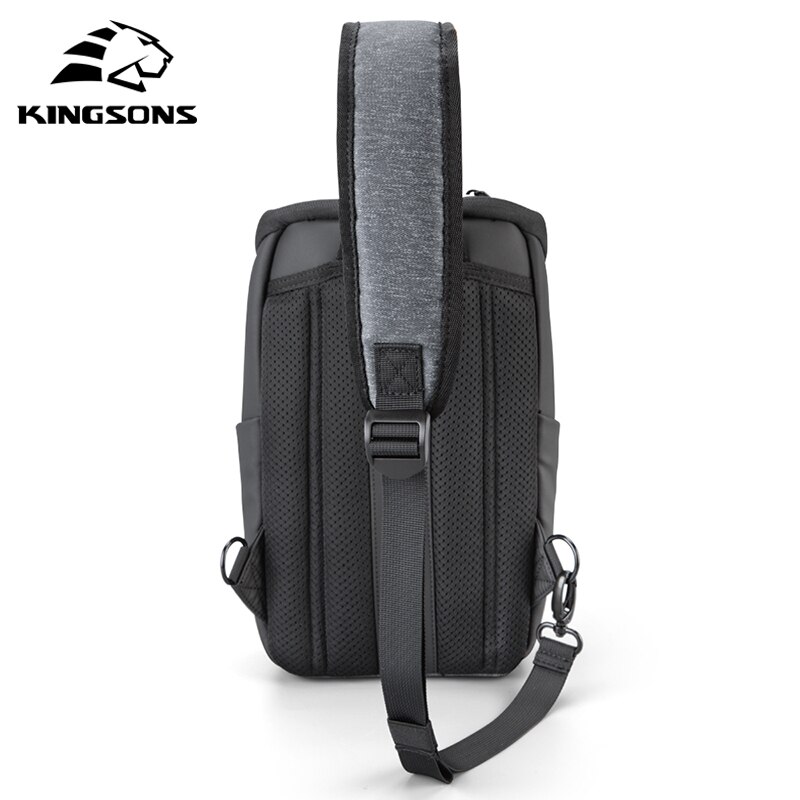 Kingsons multifunktion lille rygsæk crossbody taske vandtæt herre brysttaske 11 tommer laptop ipad skuldertaske herre brysttaske