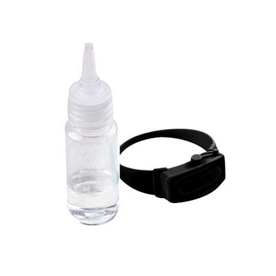 Silikonarmband handdispenser sanitizer dispensering bärbar dispenser pumpar desinficera armband hand handledsband med flaska: Svart