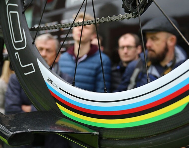 Regenboog Sticker Voor Roval Racefiets Wiel Carbon Fiets Van Frankrijk Race Fietsen Decal