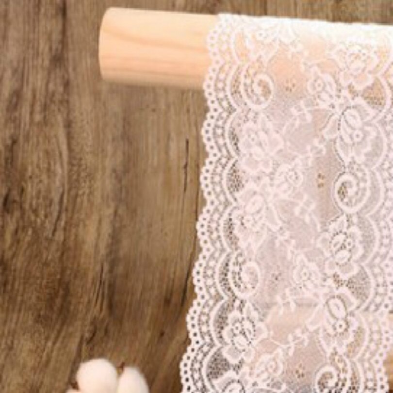 Voile suisse large de 15CM diy | lacy, noir, blanc, gris, café, rouge, violet, 2 M/LOT,: WHITE