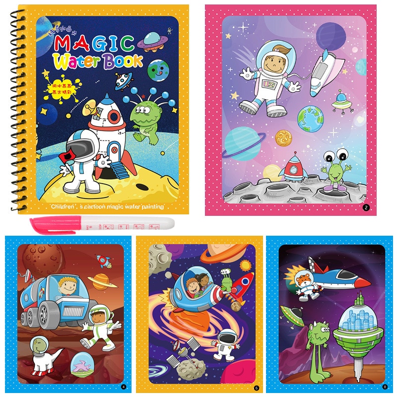 Wczesna edukacja Montessori malowanie tablica do pisania dla dzieci zabawki kolorowanka Doodle i magiczny długopis magiczne szkicownik wody