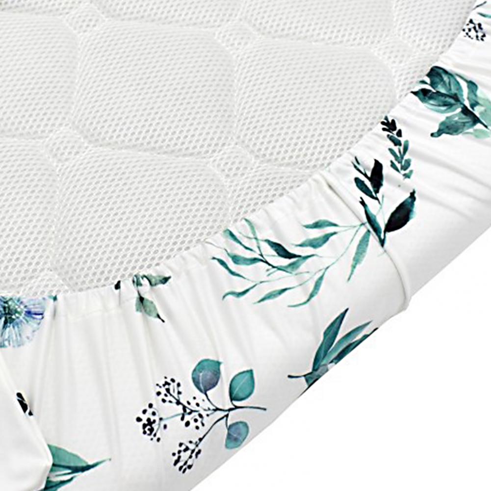 Funda de colchón con de flores, sábanas de cuna de LICRA extraíble para bebé, accesorios infantiles