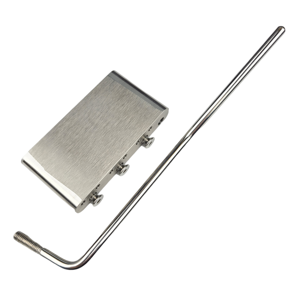 Sistema de trémolo para guitarra eléctrica, bloque de puente de latón completo de acero inoxidable de 40mm para Fender Strat y Squier de México, Classic Vibe CV: Steel Block With Arm