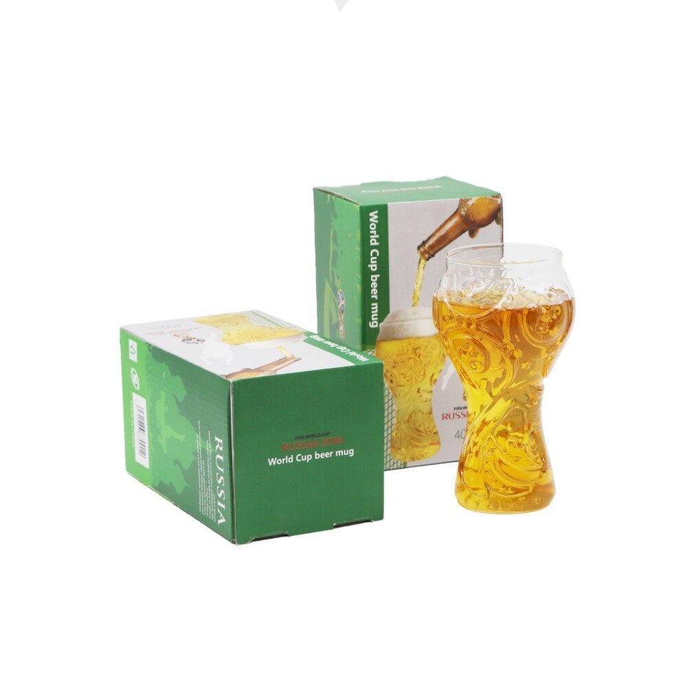 Football Mug Bar Glass 400ml Wine Glasses Whiskey Cup Beer Cup Goblet Juice Cup Football Lover