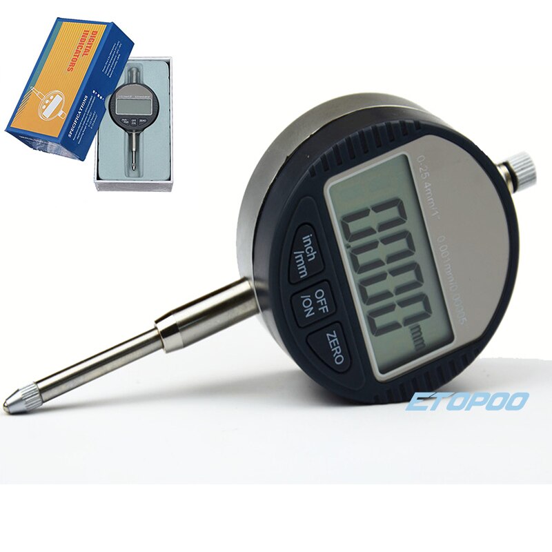 0.001mm Digital Dial Indicator Precise Micrometer 25.4MM/1" Micrometer Meter Vertical Electronic Dial Gauge Tools RS232 Data Out