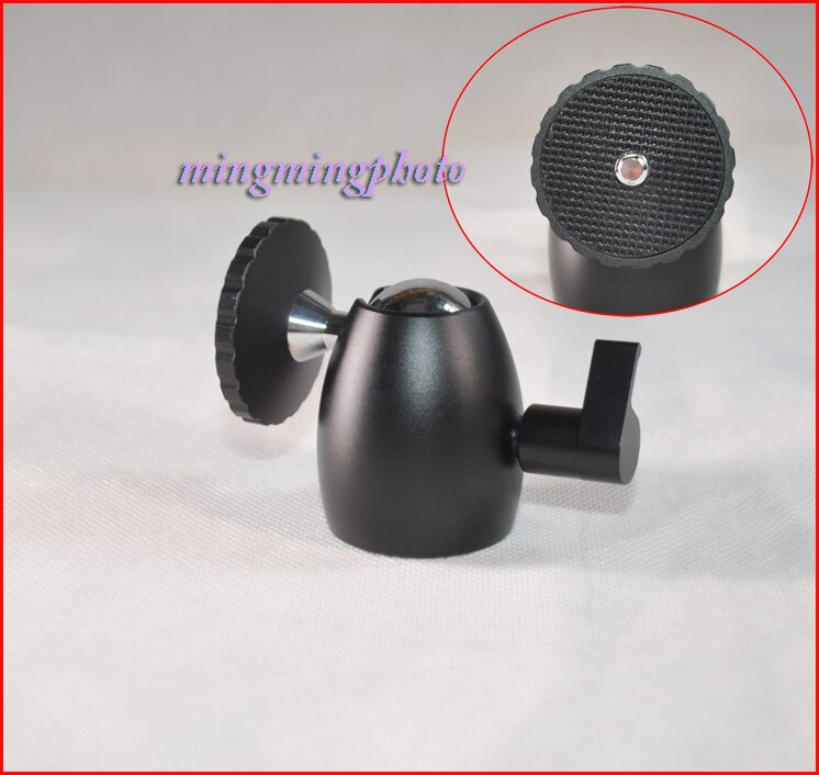 Q39 Mini tête de trépied à rotule 1/4 ''adaptateur de support de montage de chaussure chaude tête de boule en métal pour trépied monopode support de lumière