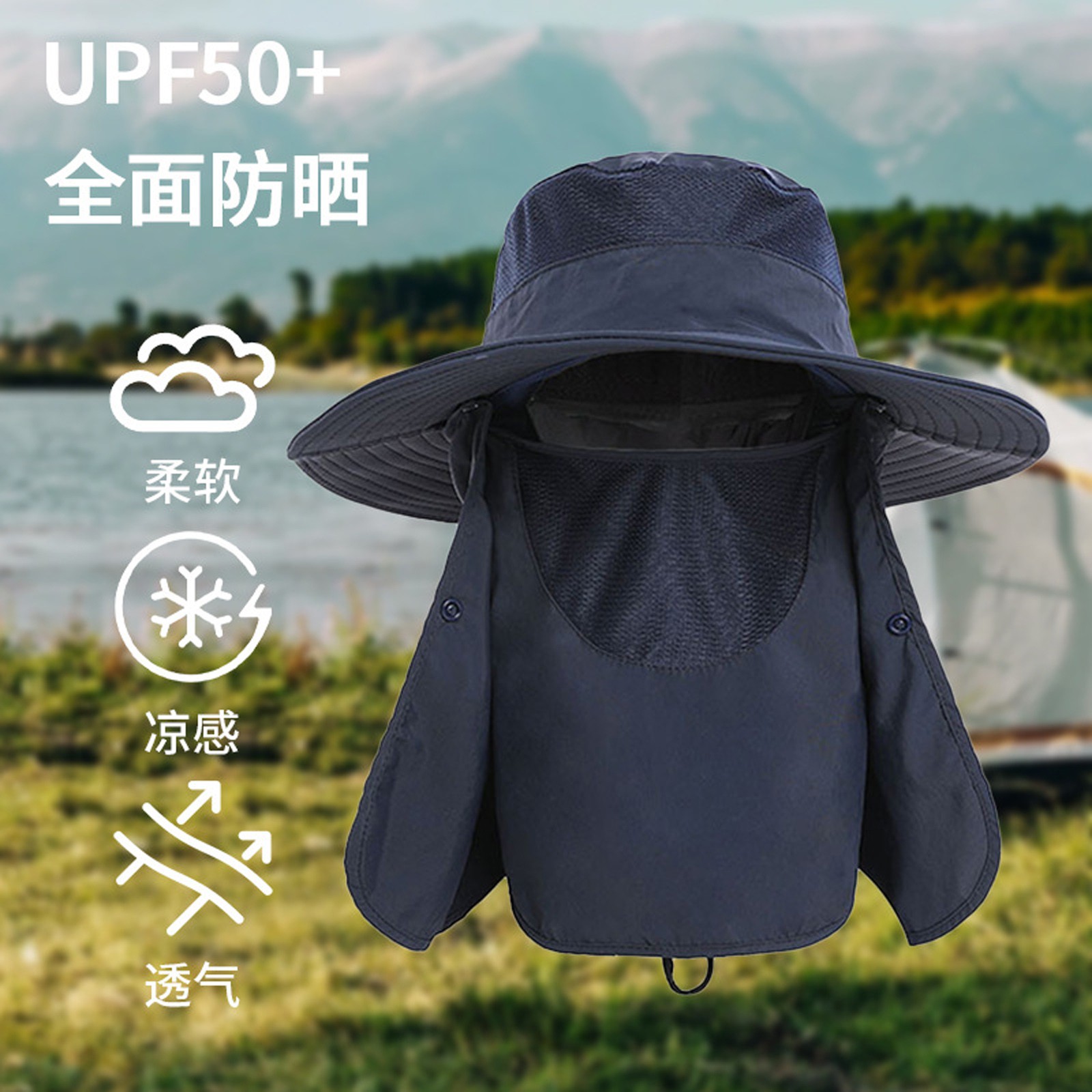 Cap Mannelijke Vissersmuts Panamahoed Kamppet Effen Kleur Waterdicht Winddicht Zonnescherm Vissersmuts Visartikelen Gorras Para Hombres