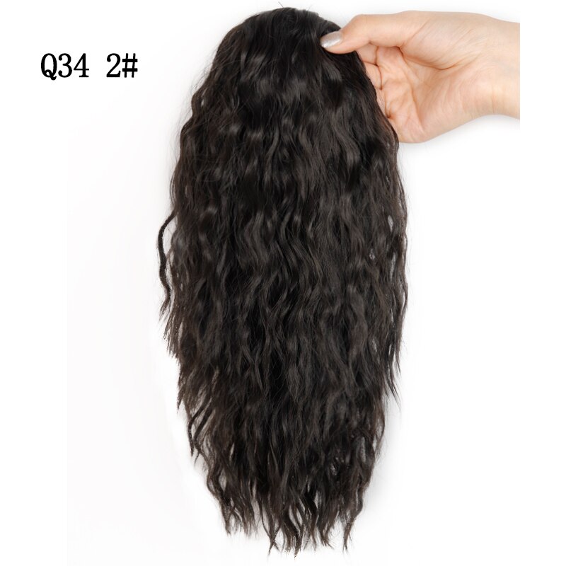 WERD-coleta ondulada sintética Natural de 9 pulgadas para mujer, coleta con cordón elástico, Clip para mujer: 4/27HL