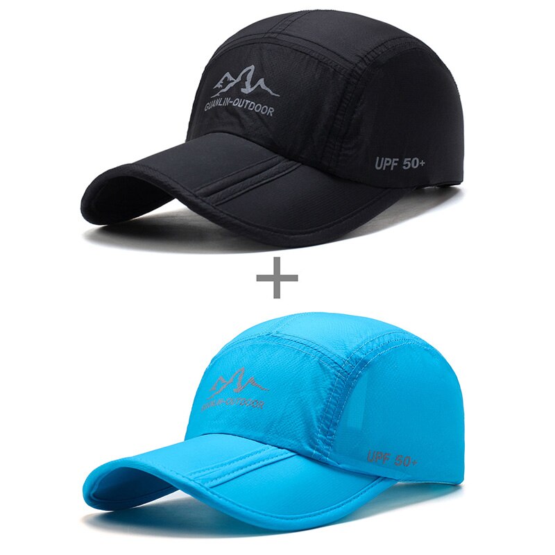 [AETRENDS] Ultradunne Sneldrogend Vouwen Baseball Cap Mannen Vrouwen Zomer Hoed Reizen Zonnescherm Hoeden Z-5119