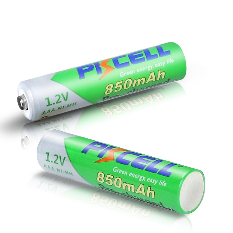 Pkcell batteri aaa 850 mah 1.2v nimh aaa genopladeligt batteri foropladning lav selvafladning aaa batterier til kamera lommelygte