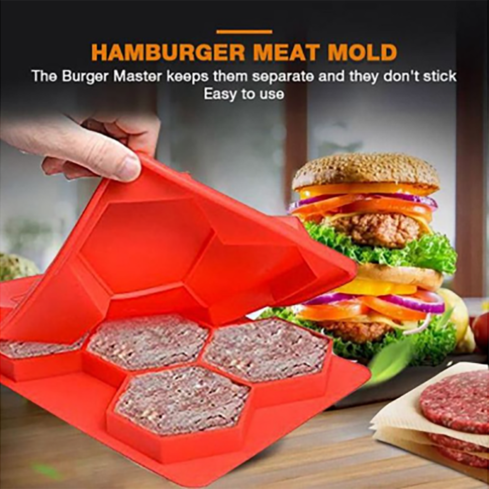 1 Set Round Shape Patty Press Makers Hamburger Meat Mold Press Round Shape Meat Beef Grill Burger Press Patty Maker Mold