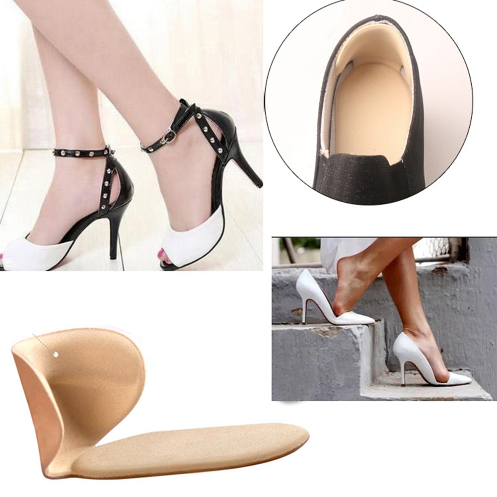 Semelles intérieures orthopédiques, 1 paire, coussinets antidérapants en Silicone, en forme de T, protection du talon du pied, doublure des chaussures, nouvelle , #734