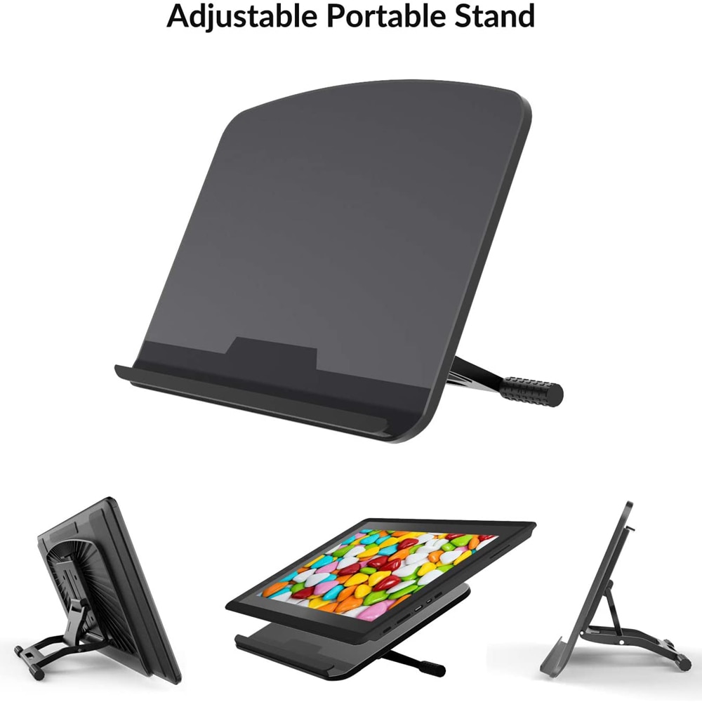 Universal Adjustable support Base non-slip Drawing Tablet stand Portable base increase bracket for ipad notebook book: Default Title