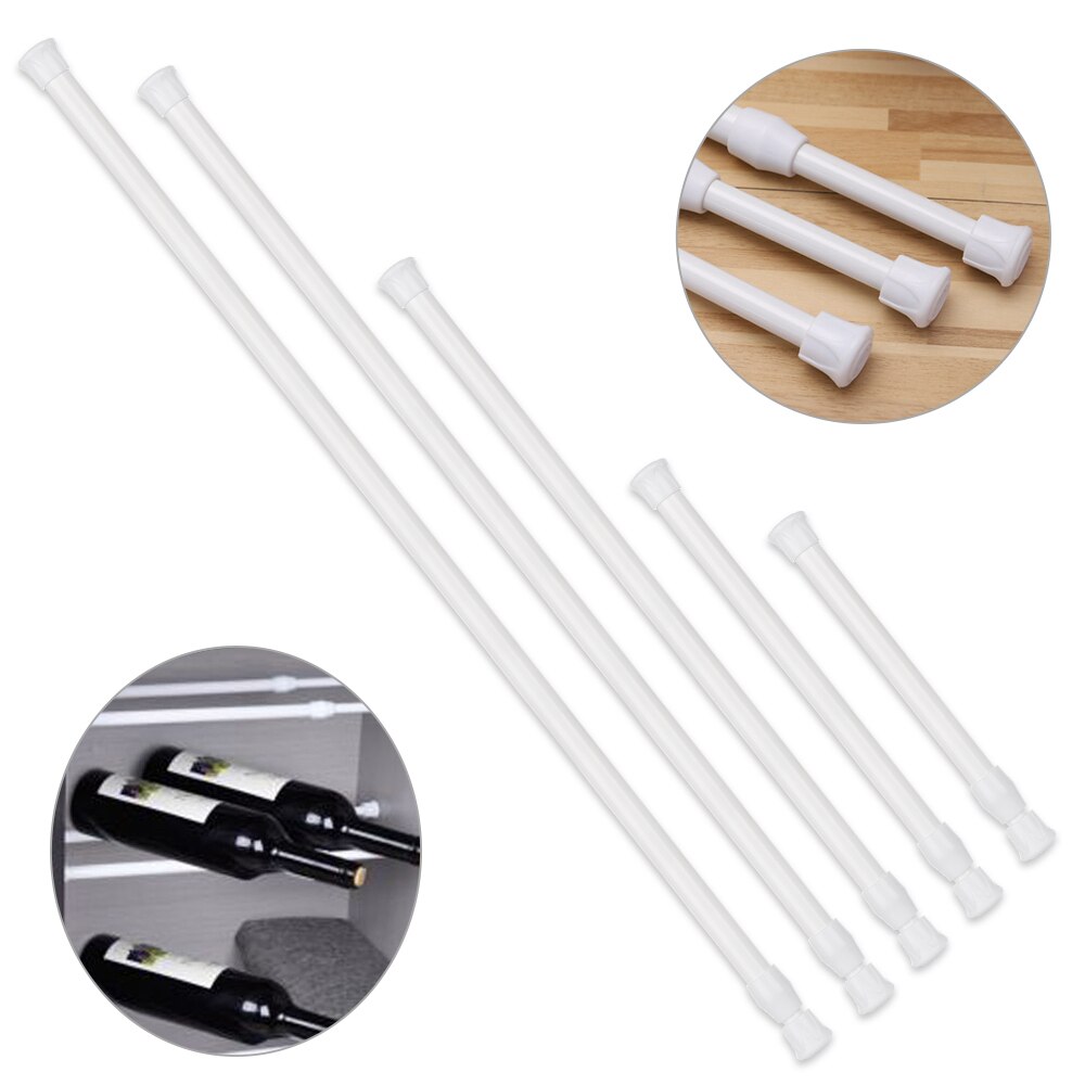 18-110cm Adjustable Spring Loaded Extendable Rod Curtain Telescopic Pole Household Hanging Rods Bathroom Product Multifunctional
