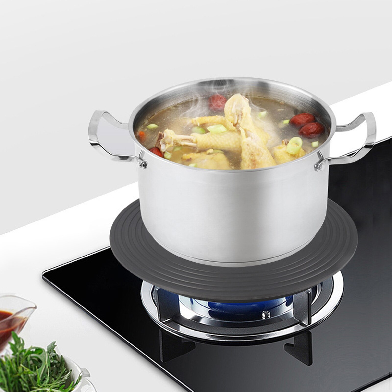 Newly Kitchen Gas Stove Heat Conduction Plate Household Thaw Board Anti-Burning Kitchen Utensils Stove Heat Diffuser TE8