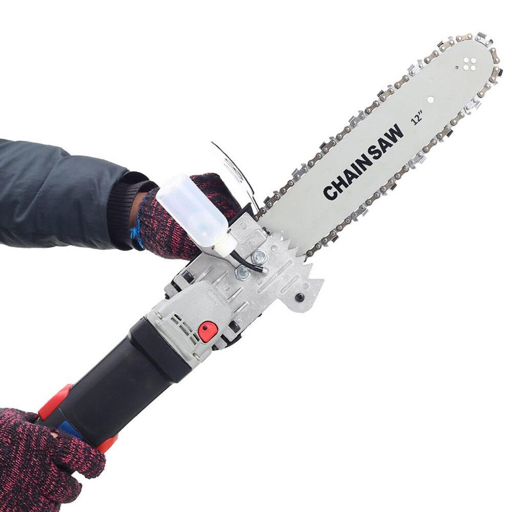 12 Inch Chainsaw Refit Conversion Kit Chainsaw Bracket Set Change Angle Grinder into Chain Saw Woodworking Power Tool