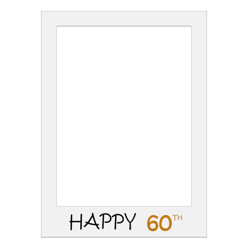 Birthday Photo Booth Frame Happy Birthday Photobooth Props Birthday Party Decor Anniversary Supplies: 11