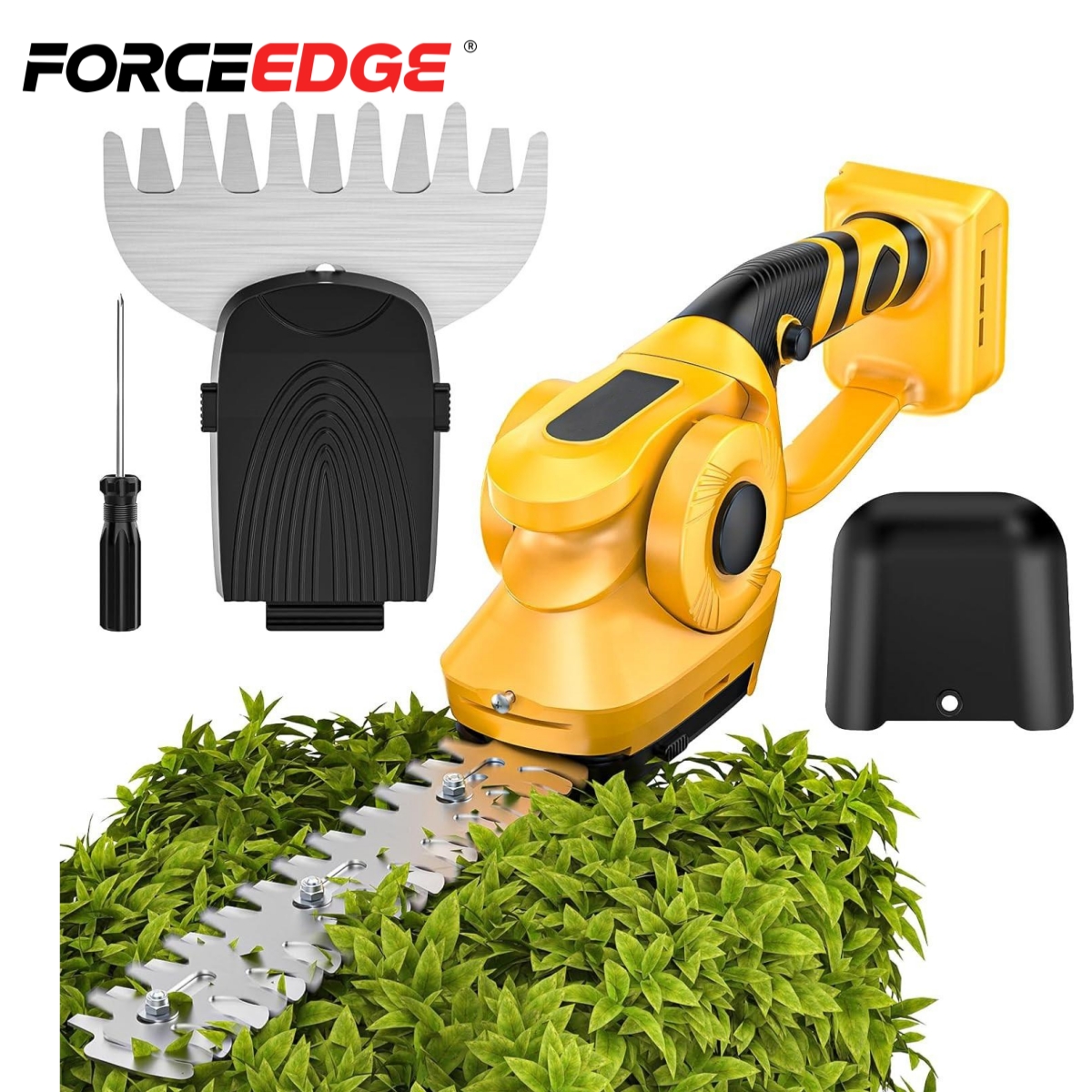 2 in 1 trådløs hekksaks, elektrisk håndholdt hekksaks for hage, plen, bakgård, gresstrimmer, busktrimmer for dewalt, 20v stk. batteri
