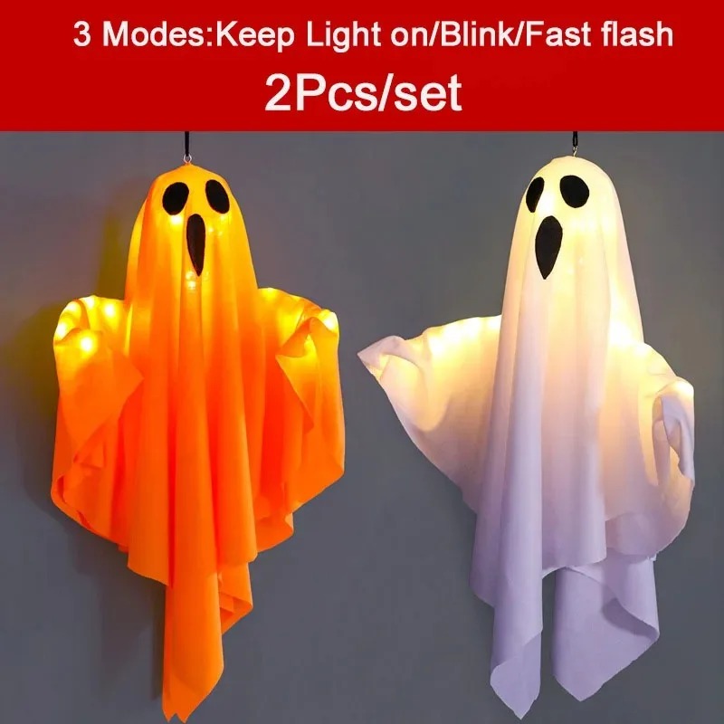 1/3/5PCs LED Glow Heks Ghost Party Halloween Decoratie voor Thuis Binnen Buiten Spookhuis Bar horror Opknoping Hanger Props: Blauw