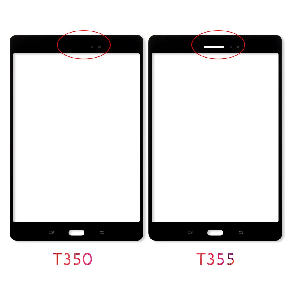 Srjtek Parts For Samsung Galaxy Tab A 8.0 T355 T350 SM-T355 SM-T350 Touch Screen Digitizer Sensor Glass Panel Tablet Replacement