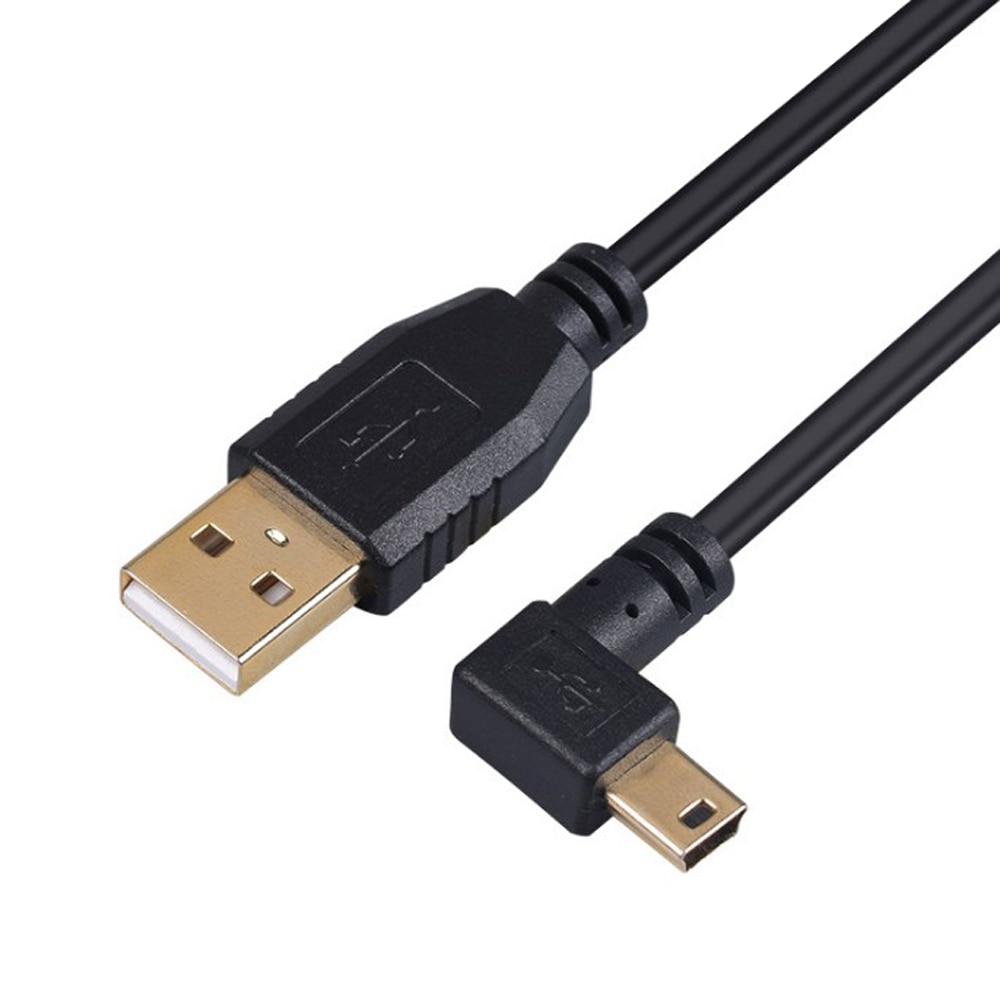 1.5M 2M 3M 5M 10M 20M 90 Degree 5Pin Mini USB Cable Fast Charging & Data Transfer Extension Cable for Digital Camera MP3 MP4 PC
