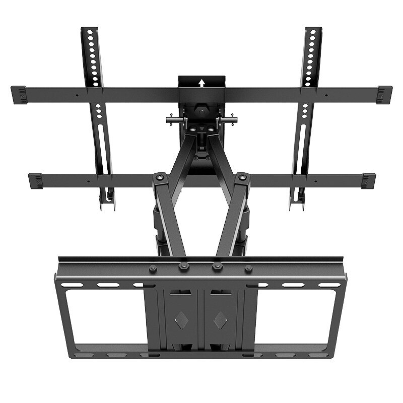 Full Motion TV Muurbeugel Dual Scharnierende Tilt Swivel Arm Beugel voor Meest 58-75 "Plasma TV tot 100 kg VESA 600x800mm