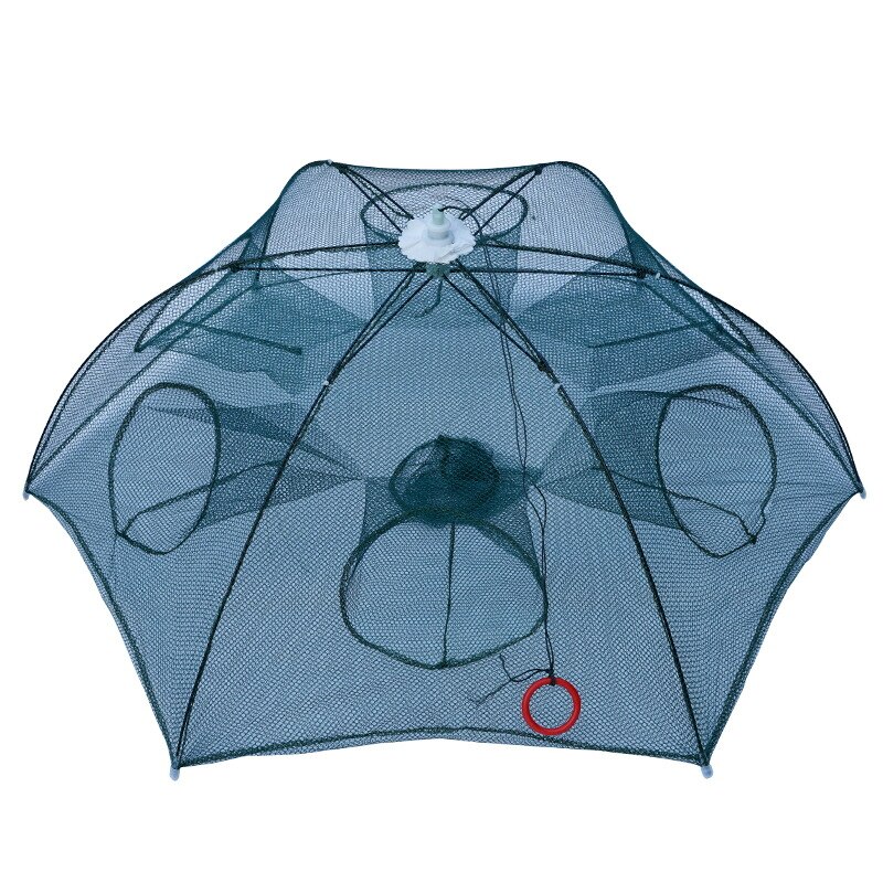 Portable Hexagon Fish Network 4-20 Holes Fishing Net Easy To Use Foldable Fishnets Shrimp Nets Shrimp Cage Fishing Cage