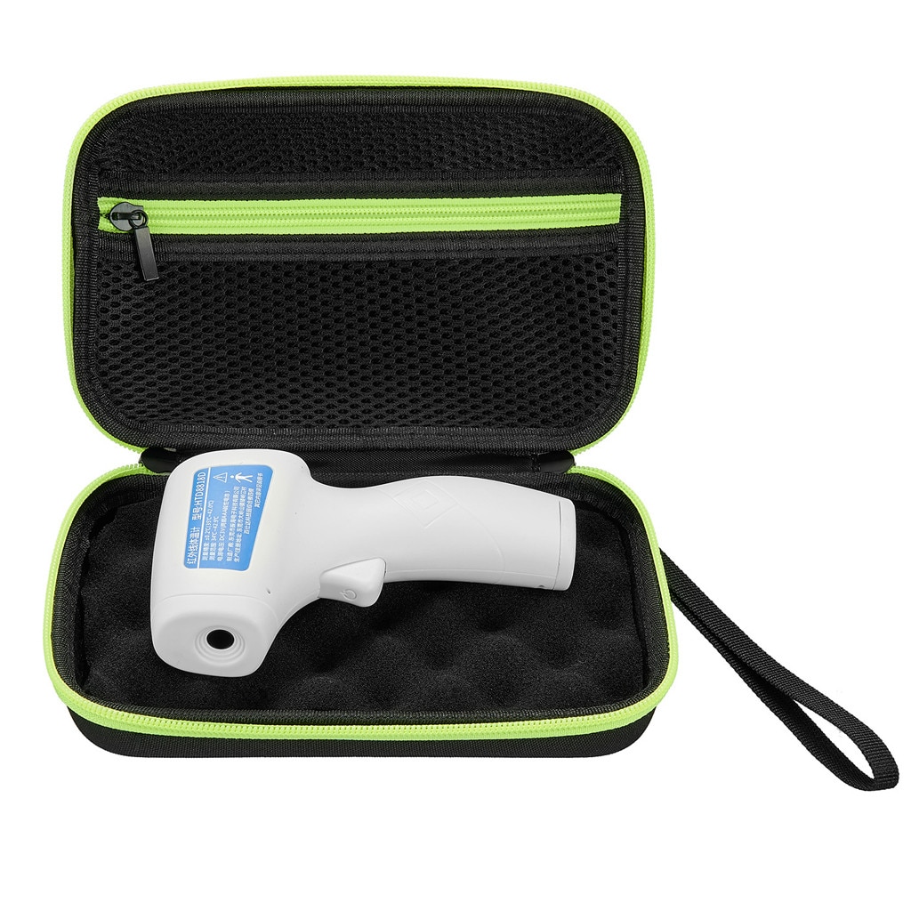 Storage bags Thermometer protection box Storage case green red Dustproof portable Forehead Thermometer Digital Infrared Bag#GH