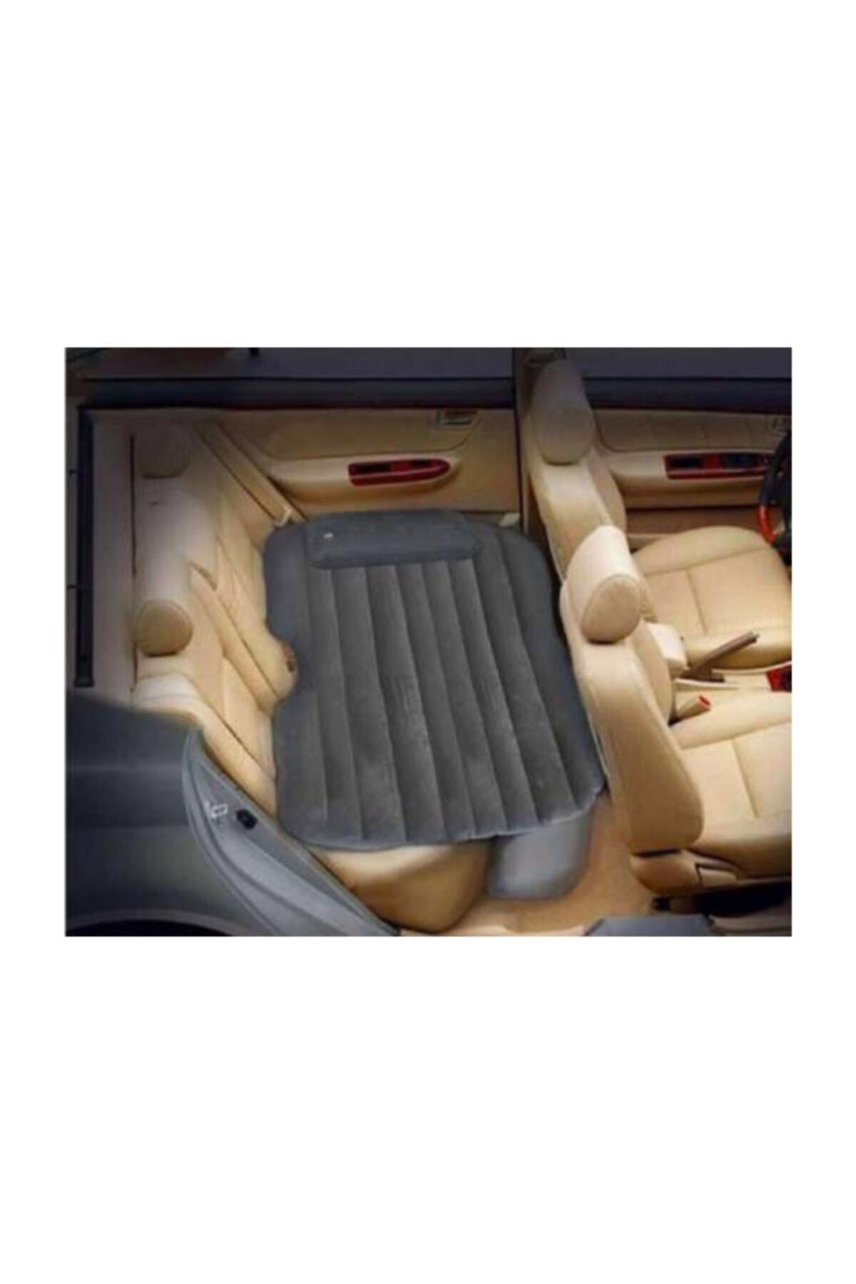 Cama inflable para asiento de coche, colchón negro para asiento trasero de automóvil, accesorio portátil, cómoda para dormir