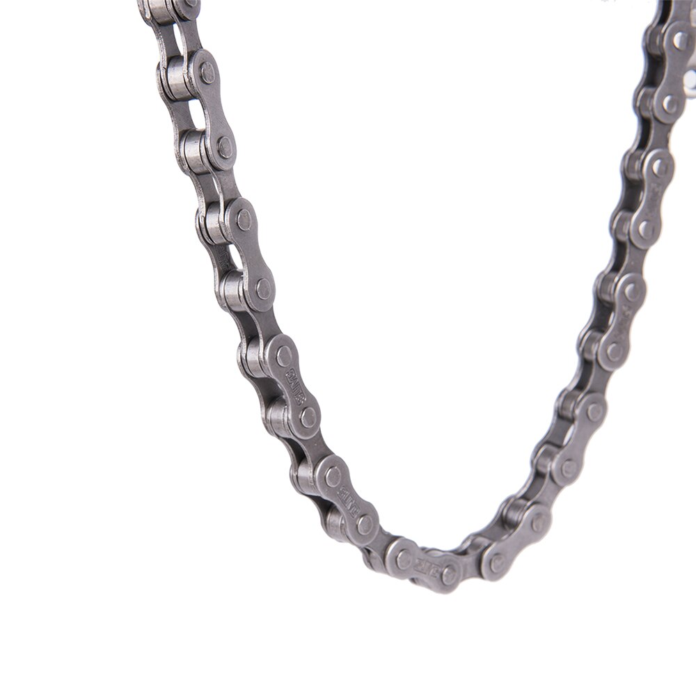 ZTTO cadenas de bicicleta de una sola velocidad, cadena plateada de 1 velocidad para ciclismo de montaña, piezas de bicicleta de ciudad fixedgear