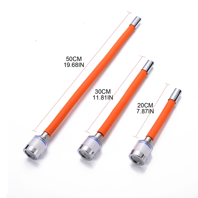 Universal Faucet Extension Extender 360° Rotation Adjust Free Bending Faucet Extension Tube Kitchen Bathroom Accessories Q81C