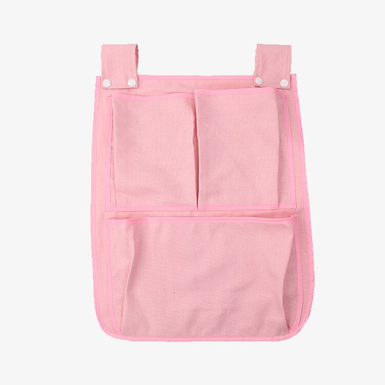 Baby Bett Kindergarten Hängende Lagerung Tasche Windel Tasche Für Neugeborenen Krippe Bettwäsche einstellen Baby Zimmer Dekoration Organizer 45*35cm: Rosa