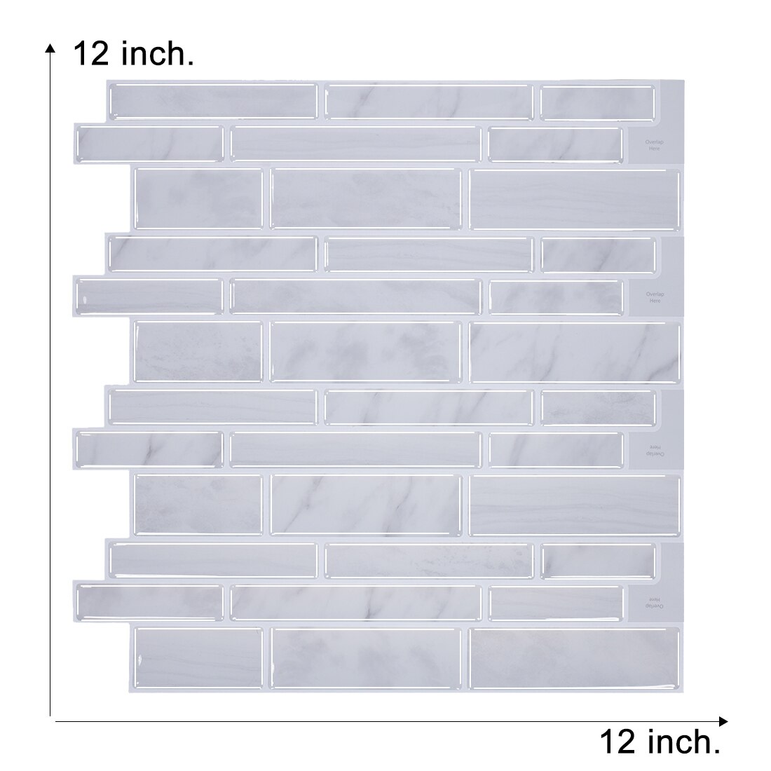 (30.5*30.5 cm) schwarz-weiß gestreifte wandaufkleber, wasserfest, selbstklebend, 3d- effekt, für cafés, dekorative blende, zum abziehen und aufkleben: T80011