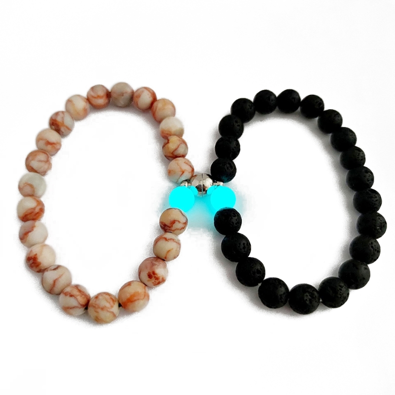 Magnetische Stellen Armbanden Lichtgevende Aansluiten Wederzijdse Attractie Relatie Bijpassende Armband Voor Koppels Vriendschap: 7