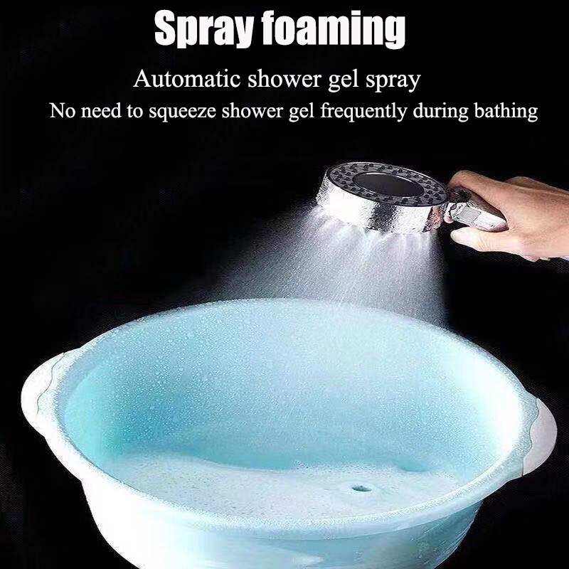 Double-sided Shower Head Water Saving Round ABS Nozzle SPA Bath Shower 2 modle High Pressure Rain and Mist Handheld Hand Shower