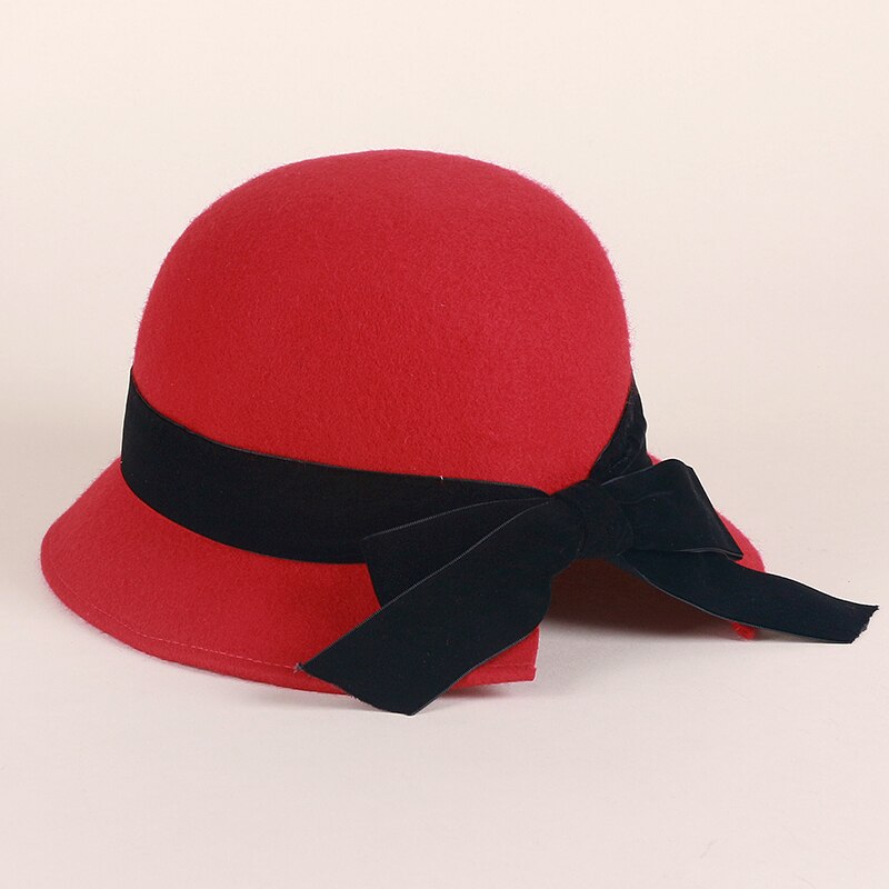 Winter Hat Female Korean Warm Autumn Winter Wool Hat Female Hat England Pure Woolen Cap B-7478: Style4