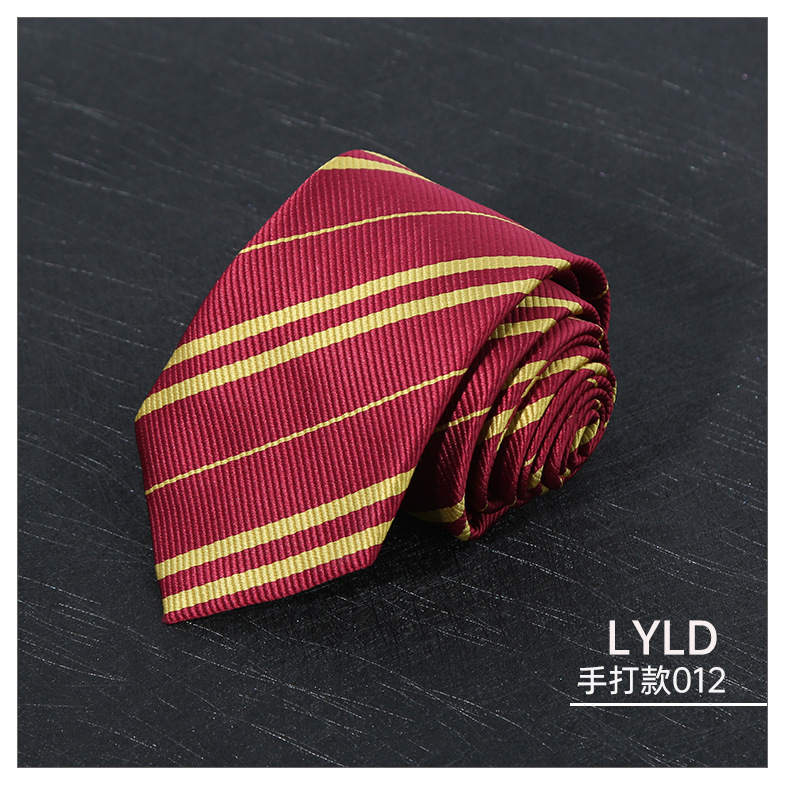 7CM Polyester Ties For Men Business Striped Blue Brown Neck Tie College Young Girls Neckties Party Shirt Collar Accessory Cravat: Beige