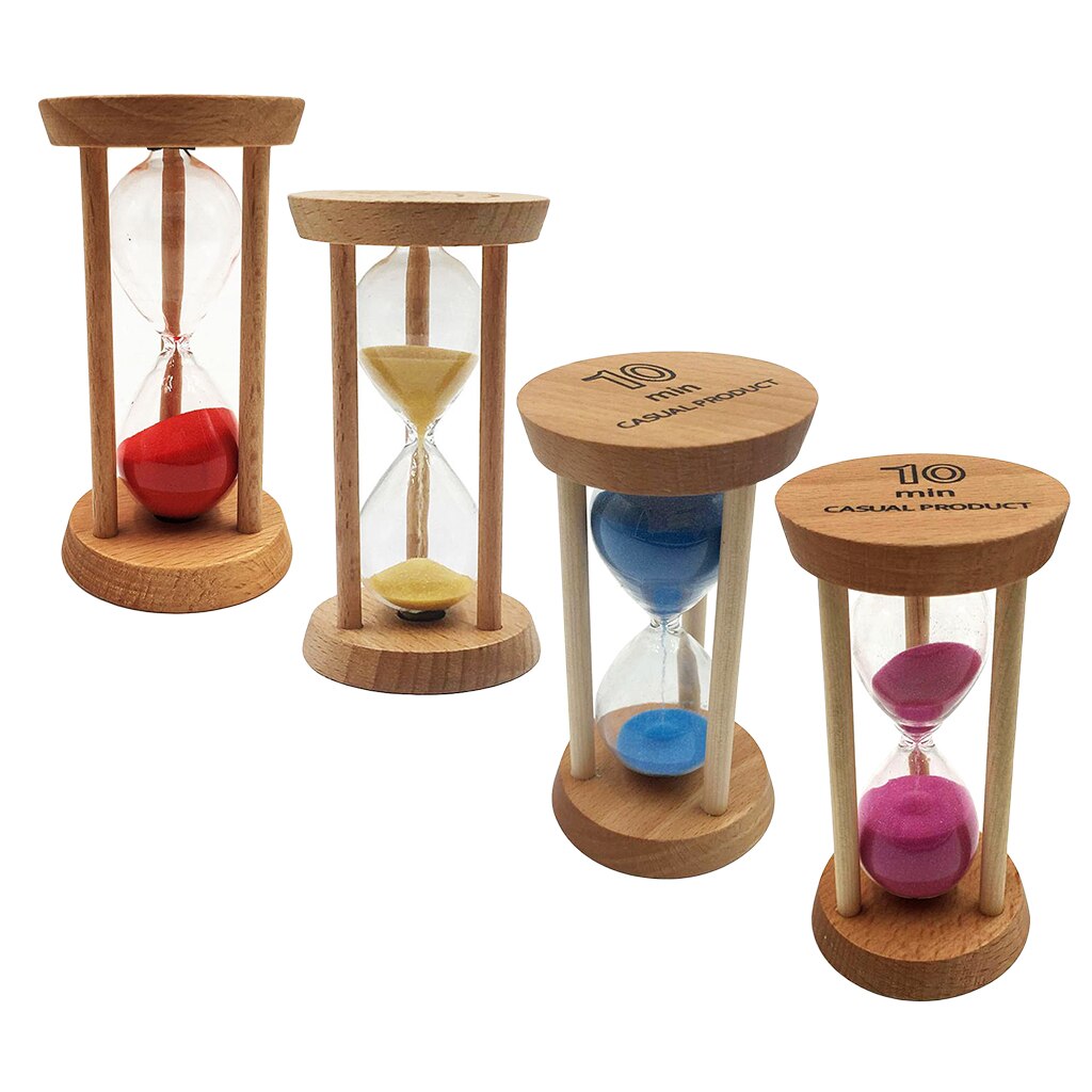 10 min. timeglas sandtimer i timeglas til træning i klasseværelset - gul
