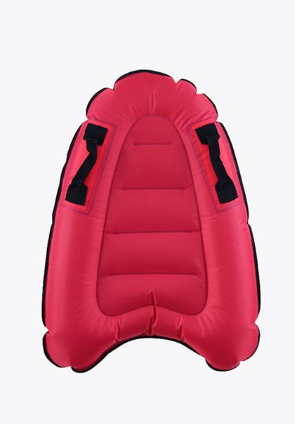 Tabla de surf inflable portátil para exteriores, boya de Color sólido, Kickboard para niños, tabla de surf de mar segura, deportes acuáticos de verano: Rojo