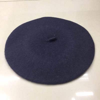 Vinter dam hatt vintage basker ull 32 färger keps pillbox hatt gorras planas hombre hattar basker boinas mujer ull mössa hatt: Mörkgrå