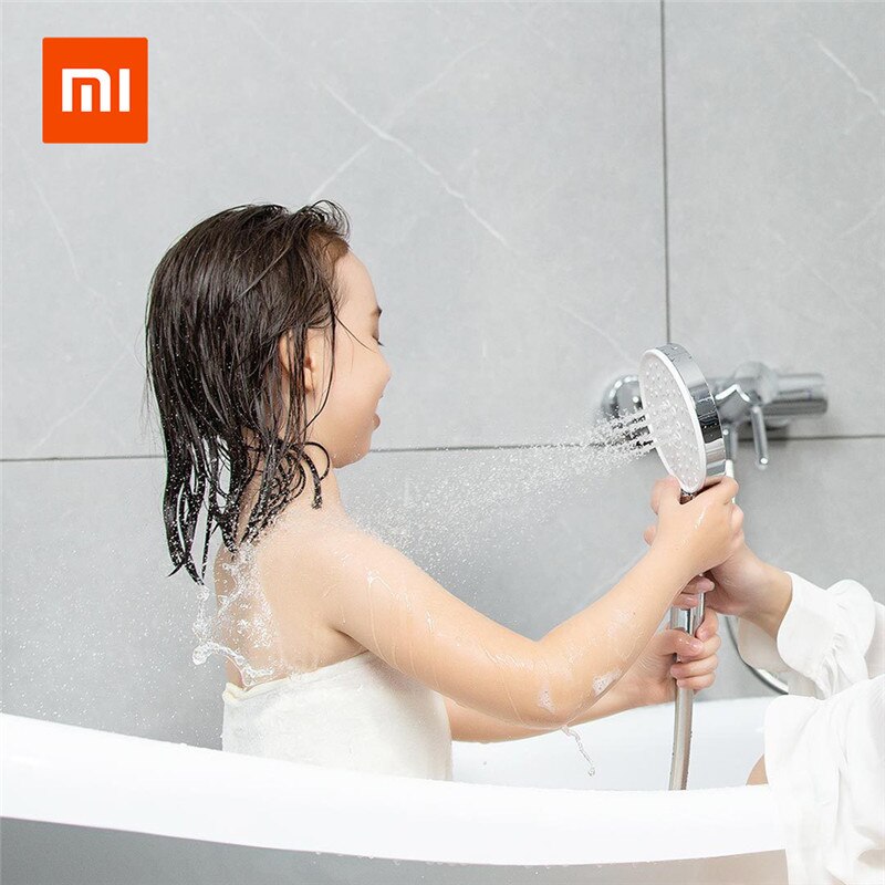 Xiaomi Mijia Diiib 3 Modes Handheld Shower Head Set 360 Degree 120mm 53 Water Hole with PVC Matel Powerful Massage Shower