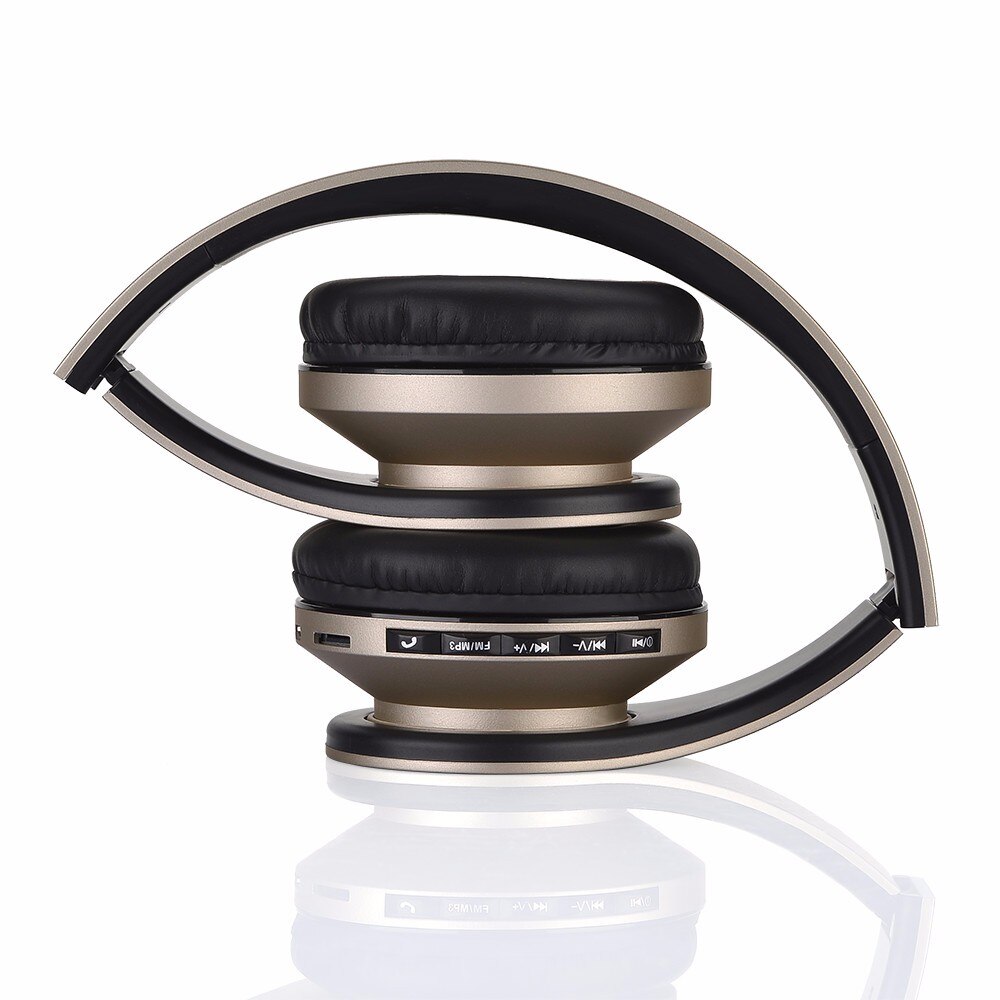 Draadloze Bluetooth Headset Hoofdtelefoon Ondersteuning TF Muziek FM voor Mobiele Telefoon