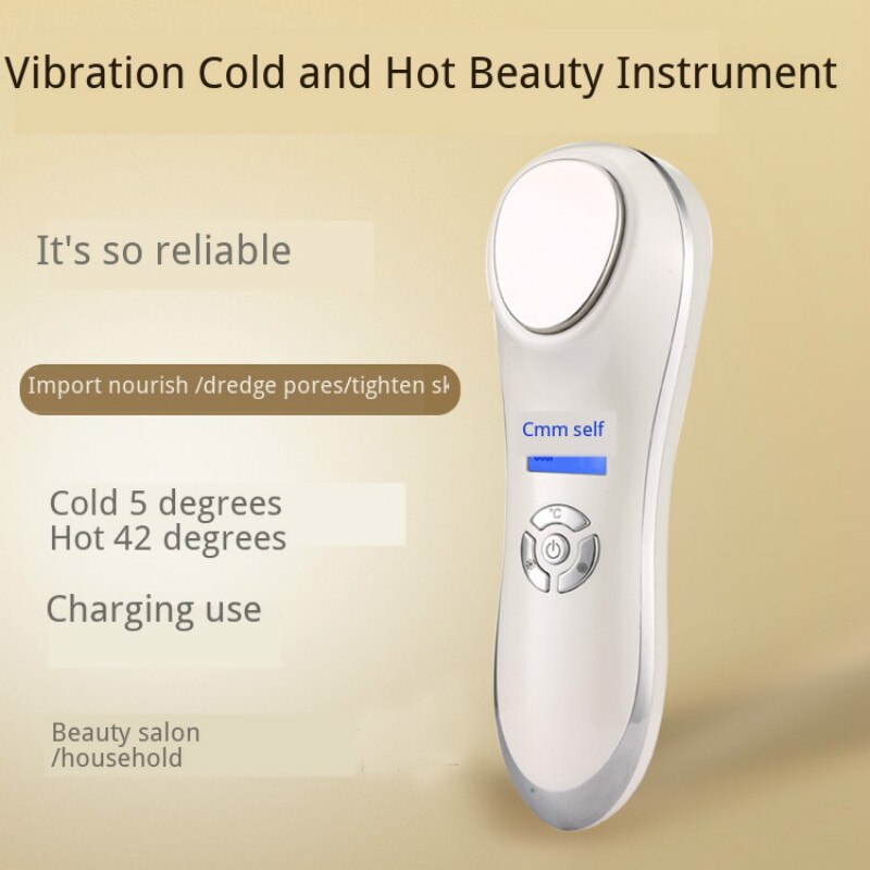 Vibrador ultrasónico masajeador Anti arrugas instrumento de belleza frío y para limpiador de poros faciales masajeador de elevación de piel para cara
