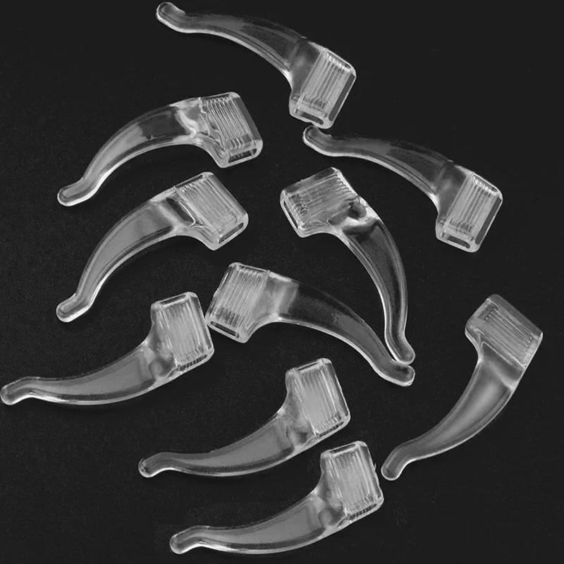 Gancio per l'orecchio in silicone fai-da-te Occhiali antiscivolo Gamba presa Supporto anticaduta Staffa per manica dell'orecchio Dispositivo di fissaggio Accessori per occhiali trasparenti
