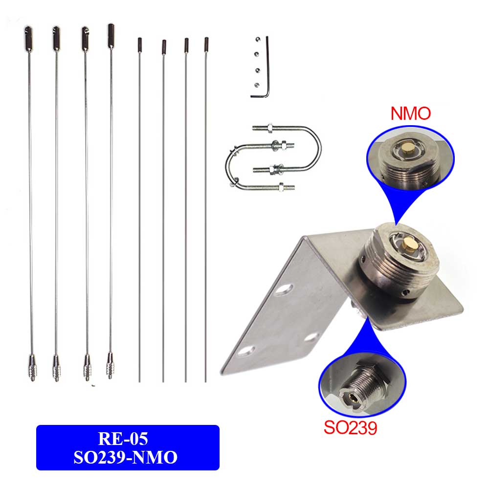 Nagoya RE-05 Antenna Bracket 10-1300MHz Ground Redical for Mobile Radio SO239-PL259/NMO Antenna Strengthen: SO239-NMO