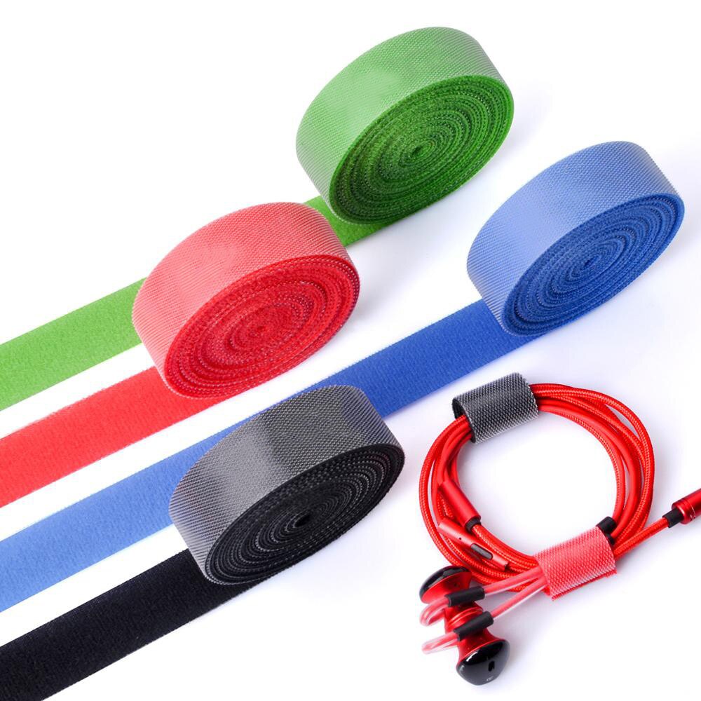 5M Nylon Cable Ties Organizer Cord Winder Strap USB Cable Holder Protector Earphone Mouse Wire Management For Home Daily Tools