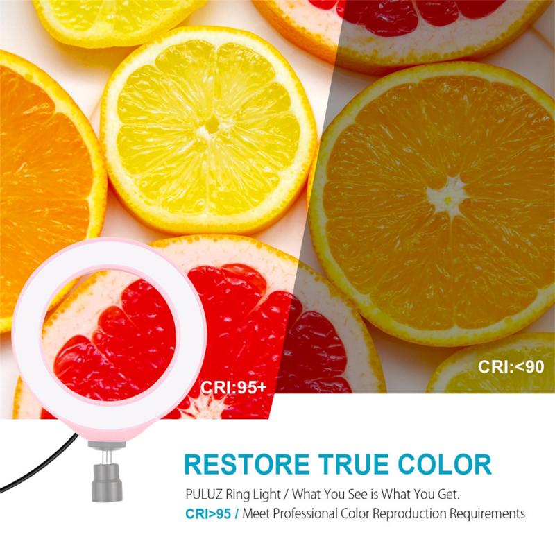 Il Nuovo abitare Luce Da 4.7 Pollici 12 Centimetri USB Interfaccia A portato Anello di Luce È Utilizzato per La Macchina Fotografica in tempo Reale di video Dal Vivo compensazione della Luce Bianca